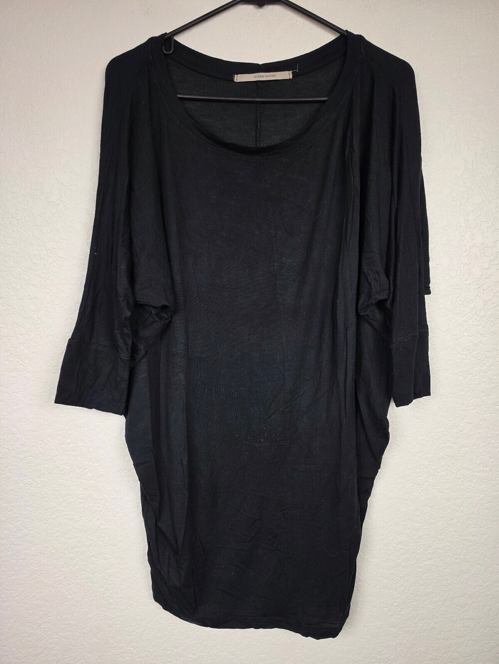 41 Hawthorn Black Modal Spandex Loose Fit Top Medium